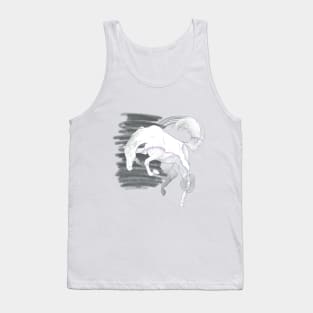 Abstract Sketch Horse Composition Tank Top
